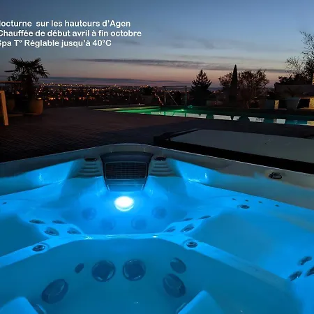 Apartment Piscine Chauffee Et Jacuzzi Privatif Terrasse Sans Vis A Vis ,,,sky House Agen,,, Agen
