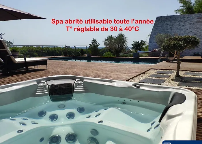 Piscine Chauffée Et Jacuzzi Privatif Terrasse Sans Vis à Vis ,,,sky House Agen,,, Agen